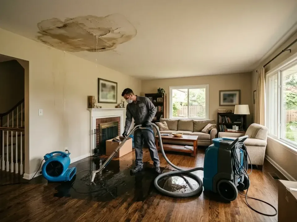 attic-pipe-burst-ceiling-drip-008 — frequently asked questions, Water Damage Restoration & Carpet Care in Grandview, MO